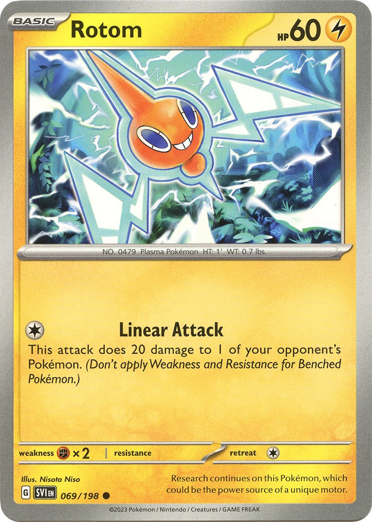 Rotom - 069/198 [069/198] [Scarlet & Violet Base Set] Reverse Holofoil