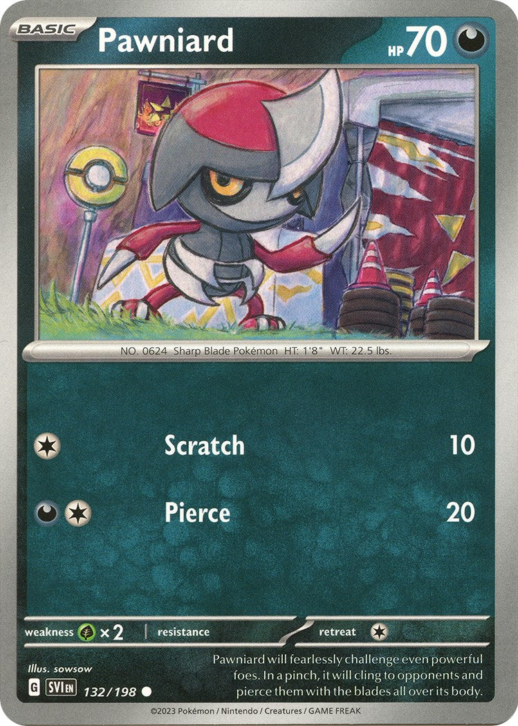 Pawniard [132/198] [Scarlet & Violet Base Set] Reverse Holofoil