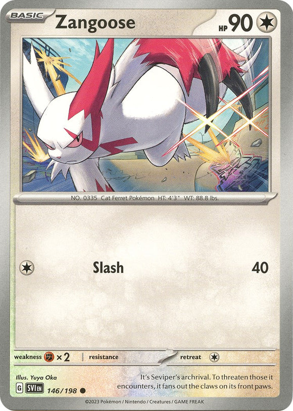 Zangoose - 146/198 [146/198] [Scarlet & Violet Base Set] Reverse Holofoil