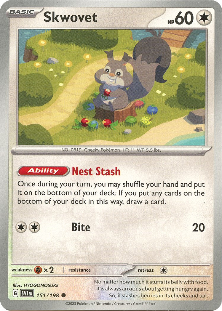 Skwovet - 151/198 [151/198] [Scarlet & Violet Base Set] Reverse Holofoil