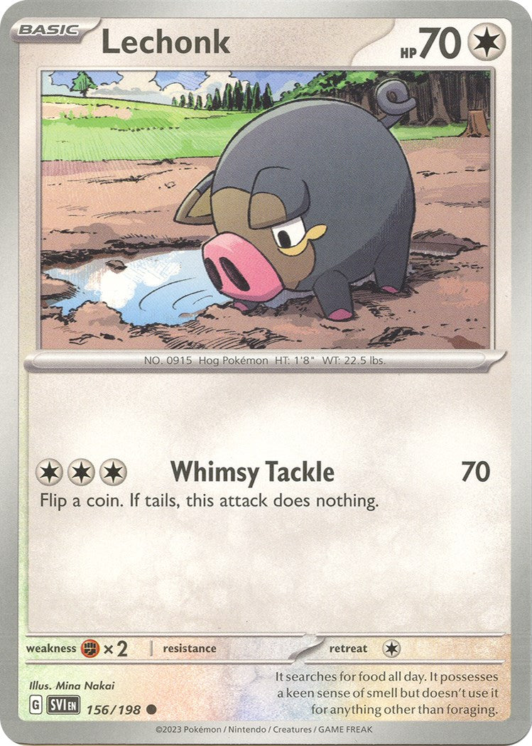 Lechonk - 156/198 [156/198] [Scarlet & Violet Base Set] Reverse Holofoil