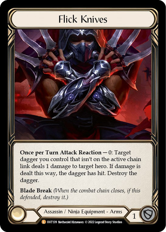 Flick Knives [OUT139] (Outsiders)  Rainbow Foil