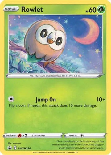 Rowlet (Cosmos Holo) [SWSH220] [Sword & Shield Promo Cards] Holofoil