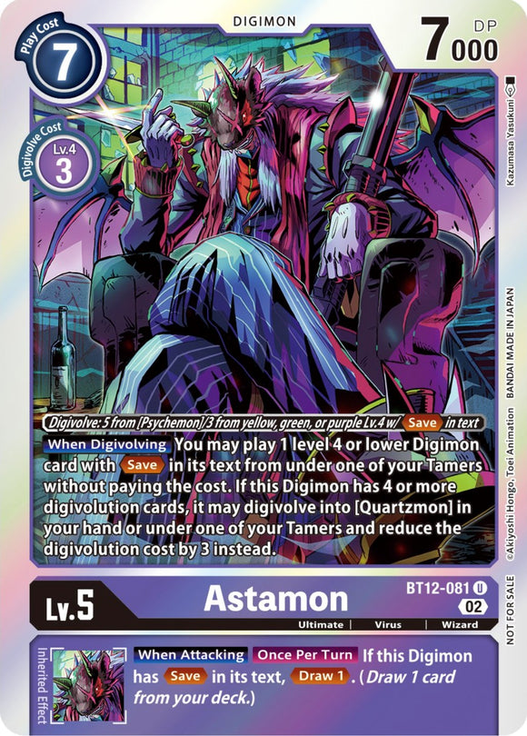 Astamon (Box Topper) [BT12-081 U] [Across Time] Foil