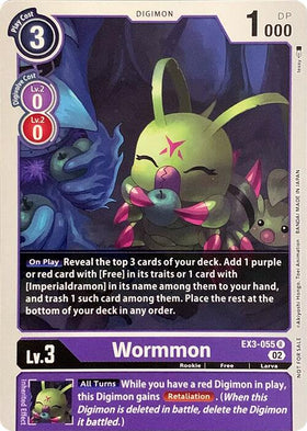 Wormmon [EX3-055 R] [Revision Pack Cards]