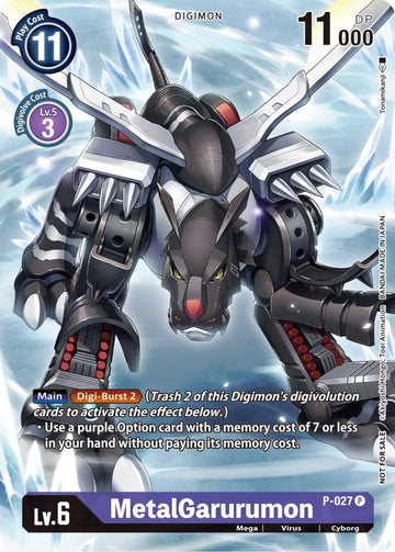 MetalGarurumon - P-027 (Winner Pack Across Time) [P-027 P] [Digimon Promotion Cards]