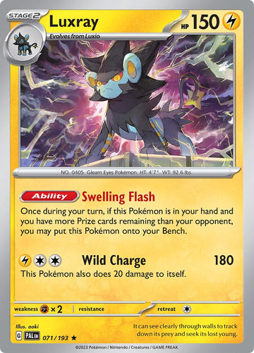 Luxray [071/193] [Paldea Evolved] Reverse Holofoil