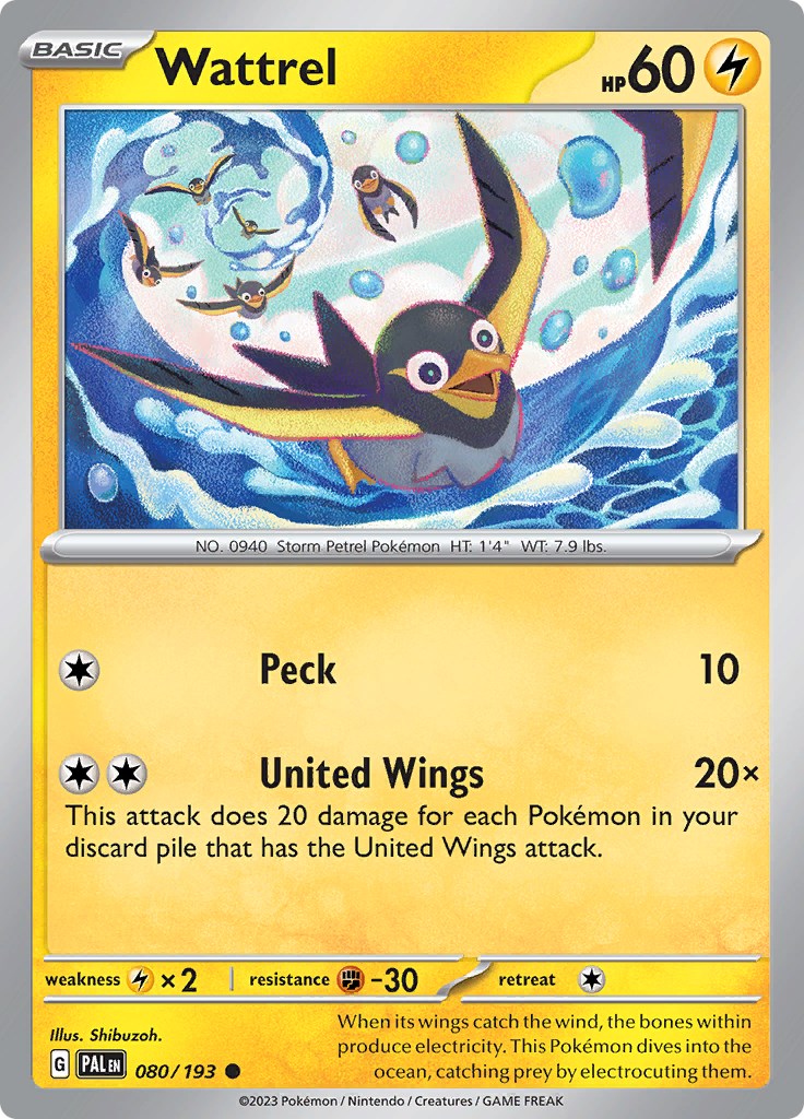Wattrel - 080/193 [080/193] [Paldea Evolved] Reverse Holofoil