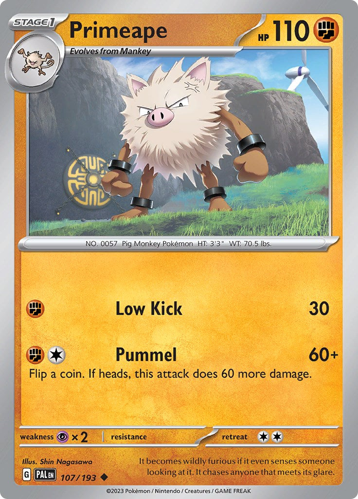 Primeape [107/193] [Paldea Evolved] Reverse Holofoil