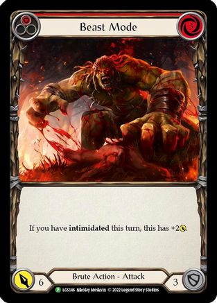 Beast Mode - LGS146 [LGS146] (Flesh and Blood: Promo Cards) Rainbow Foil