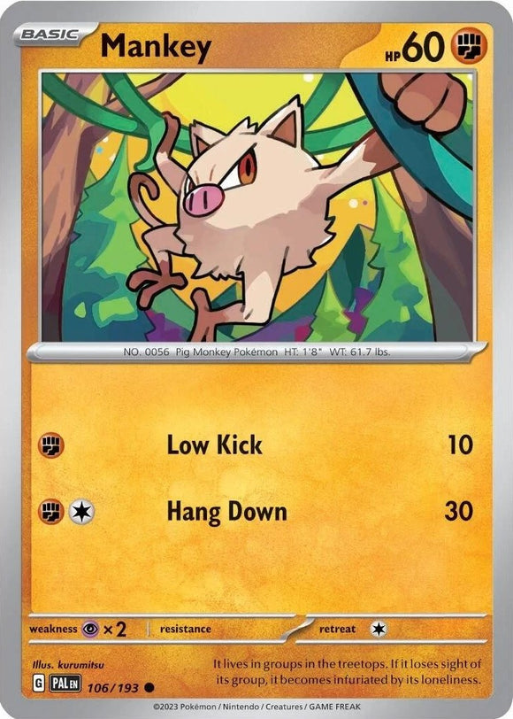 Mankey - 106/193 (Cosmos Holo) [106/193] [Miscellaneous Cards & Products] Holofoil