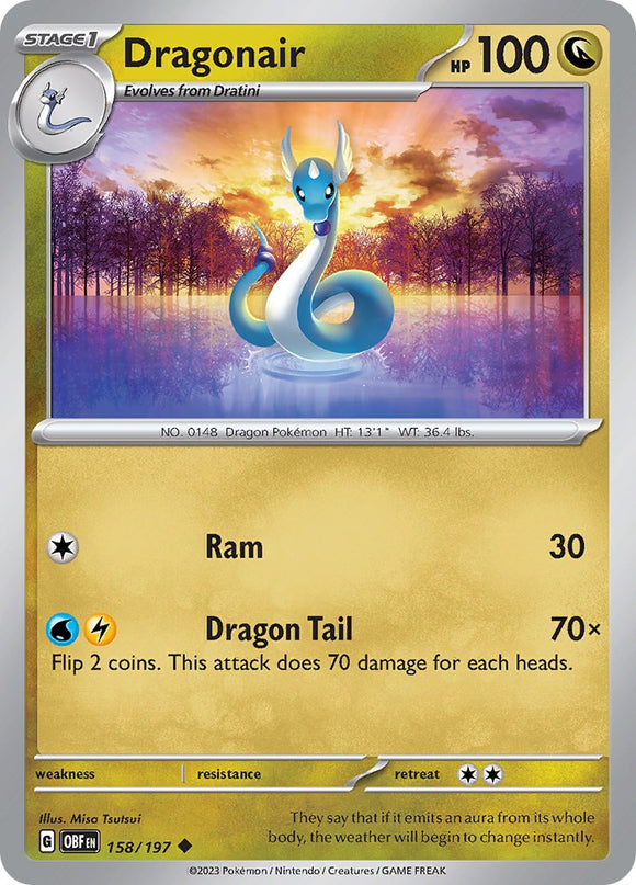 Dragonair [158/197] [Obsidian Flames] Reverse Holofoil