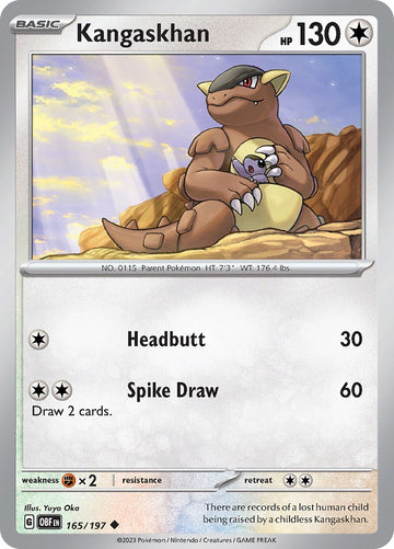 Kangaskhan [165/197] [Obsidian Flames] Reverse Holofoil