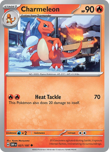 Charmeleon [027/197] [Obsidian Flames] Reverse Holofoil
