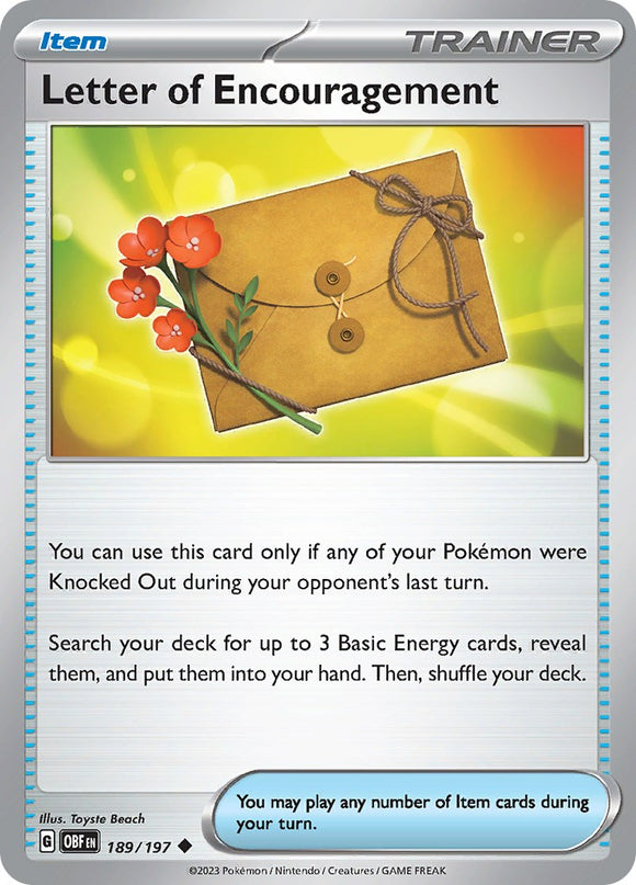 Letter of Encouragement [189/197] [Obsidian Flames] Reverse Holofoil