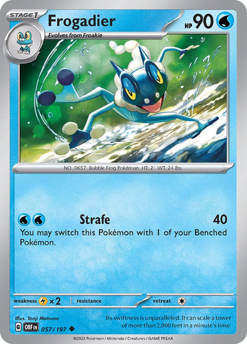Frogadier [057/197] [Obsidian Flames] Reverse Holofoil