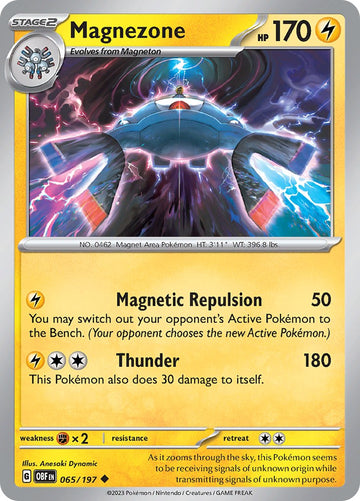 Magnezone [065/197] [Obsidian Flames] Reverse Holofoil