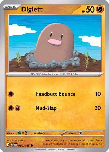 Diglett (050/165) [Scarlet & Violet:  151]