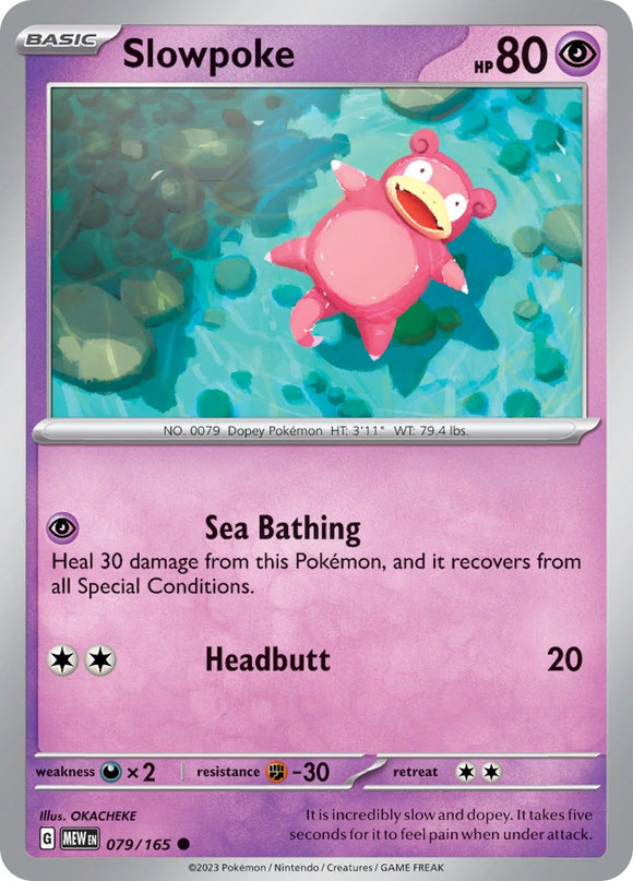 Slowpoke (079/165) [Scarlet & Violet:  151] Reverse Holofoil