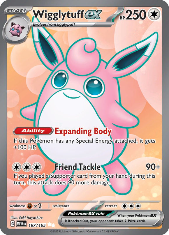 Wigglytuff ex (187/165) [Scarlet & Violet:  151] Holofoil