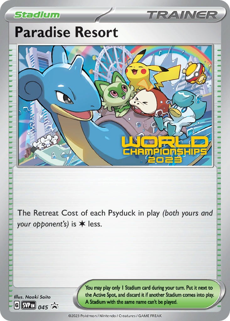 Paradise Resort - 045 (World Championships 2023) [045] [Scarlet & Violet Promo Cards]