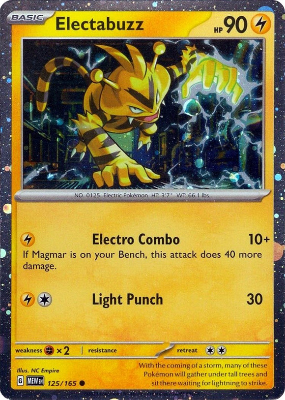 Electabuzz - 125/165 (Cosmos Holo) [125/165] [Miscellaneous Cards & Products] Holofoil