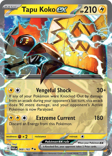 Tapu Koko ex (068/182) - [Scarlet & Violet: Paradox Rift] Holofoil