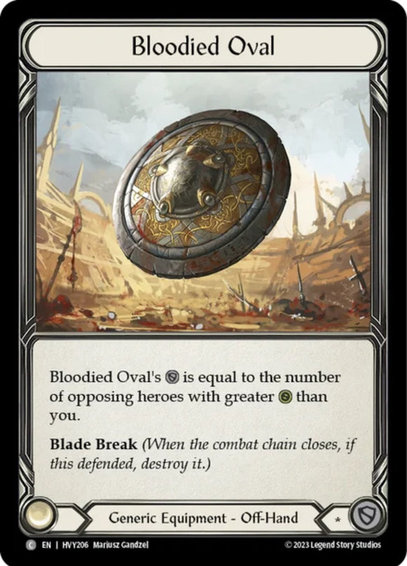 Bloodied Oval [HVY206] [Heavy Hitters] Cold Foil