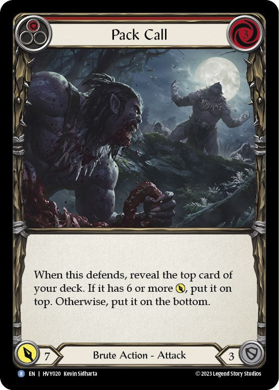 Pack Call (Red) [HVY020] [Heavy Hitters] Rainbow Foil