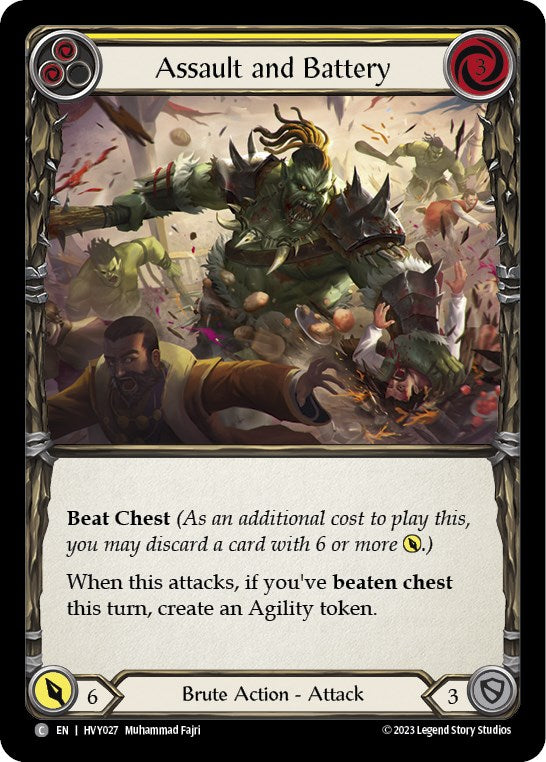 Assault and Battery (Yellow) [HVY027] [Heavy Hitters]