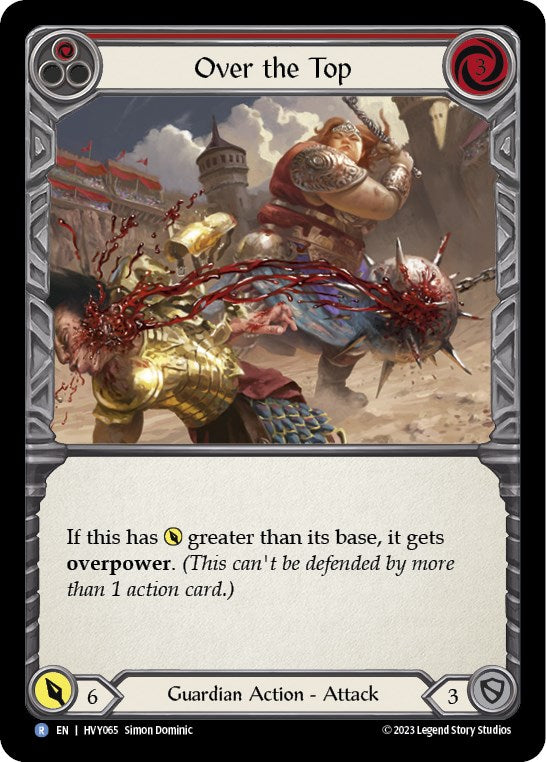 Over the Top (Red) [HVY065] [Heavy Hitters] Rainbow Foil