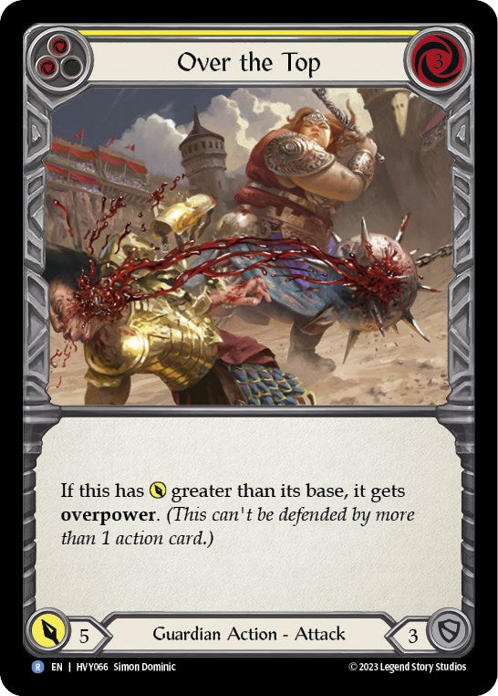 Over the Top (Yellow) [HVY066] [Heavy Hitters] Rainbow Foil