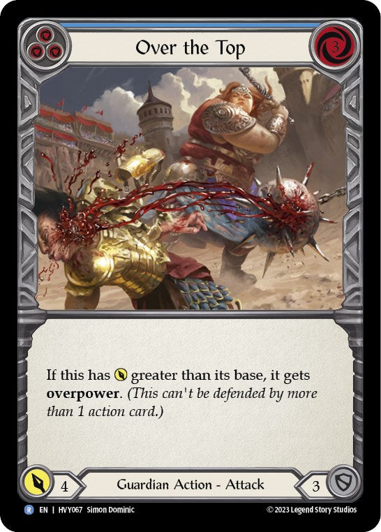 Over the Top (Blue) [HVY067] [Heavy Hitters] Rainbow Foil