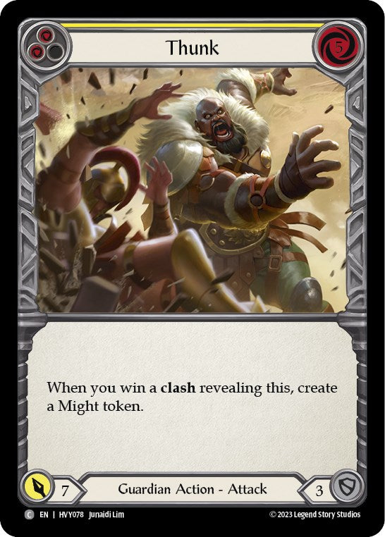 Thunk (Yellow) [HVY078] [Heavy Hitters] Rainbow Foil