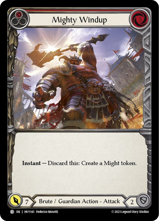 Mighty Windup (Red) [HVY143] [Heavy Hitters] Rainbow Foil