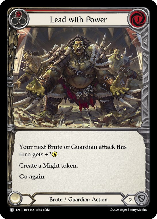 Lead with Power (Red) [HVY152] [Heavy Hitters] Rainbow Foil