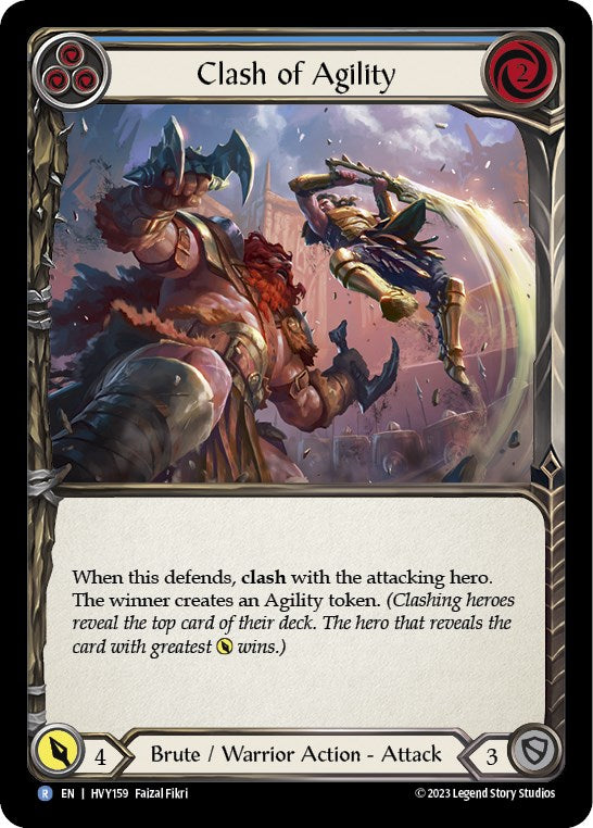 Clash of Agility (Blue) [HVY159] [Heavy Hitters] Rainbow Foil