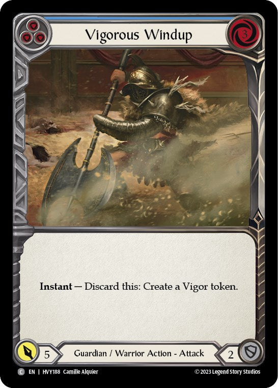 Vigorous Windup (Blue) [HVY188] [Heavy Hitters] Rainbow Foil