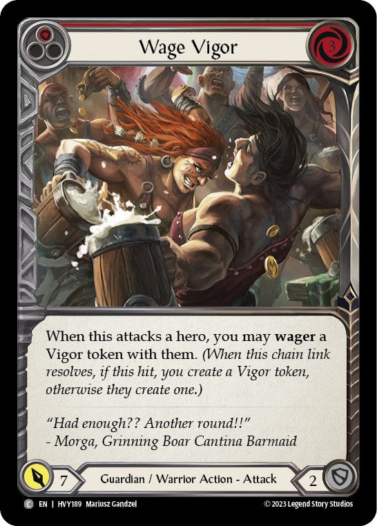 Wage Vigor (Red) [HVY189] [Heavy Hitters] Rainbow Foil