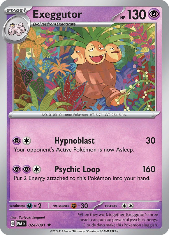 Exeggutor [024/091] - (Paldean Fates) Reverse Holofoil