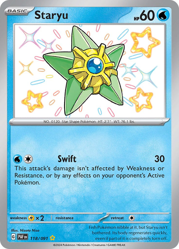 Staryu [118/091] - (Paldean Fates) Holofoil
