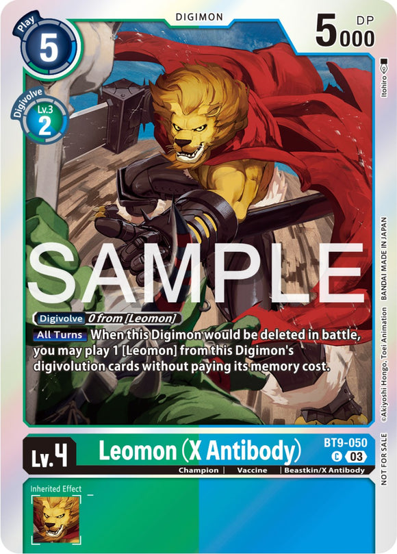 Leomon (X Antibody) (Winner Pack -Exceed Apocalypse-) [BT9-050 C] [X Record] Foil
