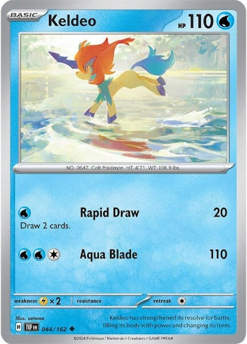 Keldeo [44/162] - (Temporal Forces) Reverse Holofoil