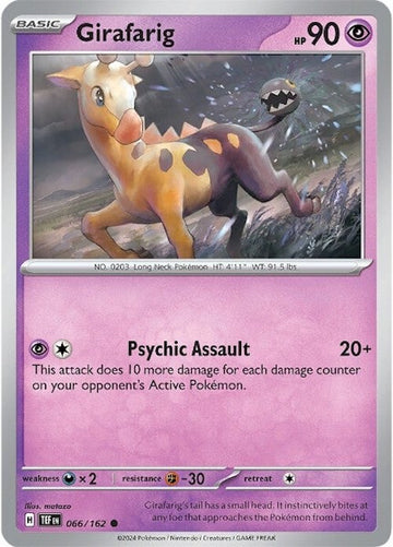 Girafarig [066/162] - (Temporal Forces) Reverse Holofoil
