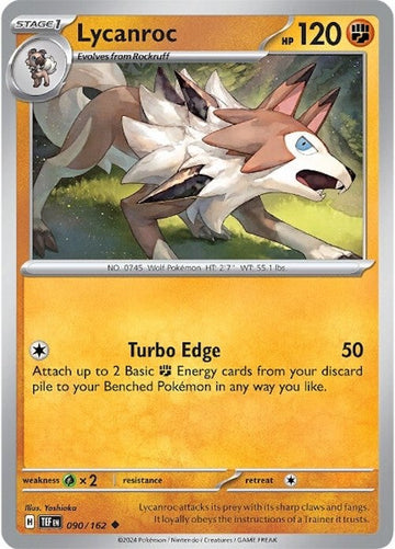 Lycanroc [090/162] - (Temporal Forces) Reverse Holofoil