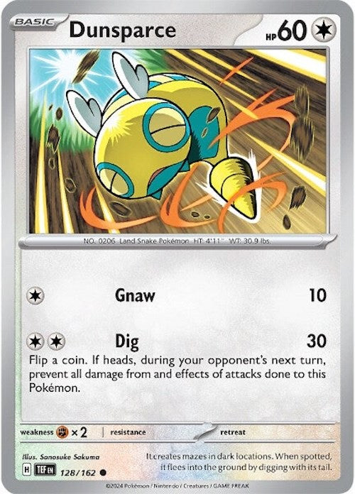 Dunsparce [128/162] - (Temporal Forces) Reverse Holofoil