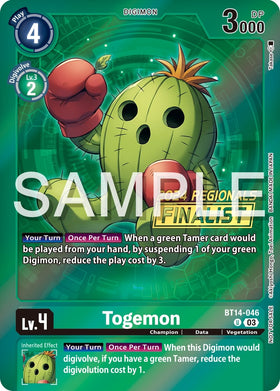 Togemon (2024 Regionals Finalist) [BT14-046 U] [Blast Ace] Foil