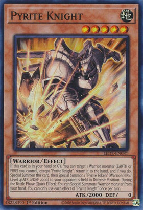 Pyrite Knight [LEDE-EN081] - (Super Rare) 1st Edition