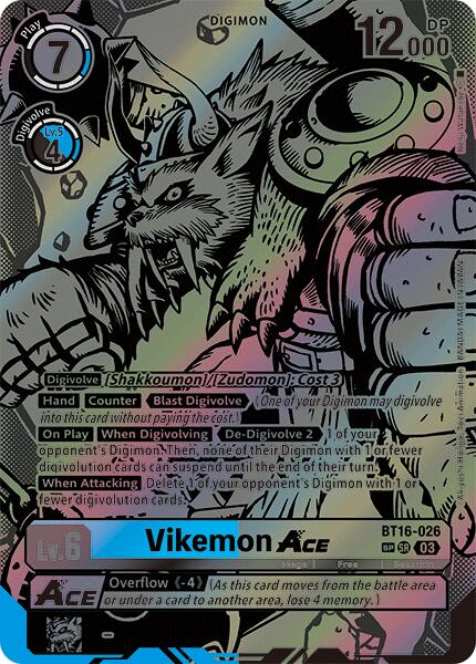 Vikemon ACE (Textured) [BT16-026-SR] [Beginning Observer] Foil