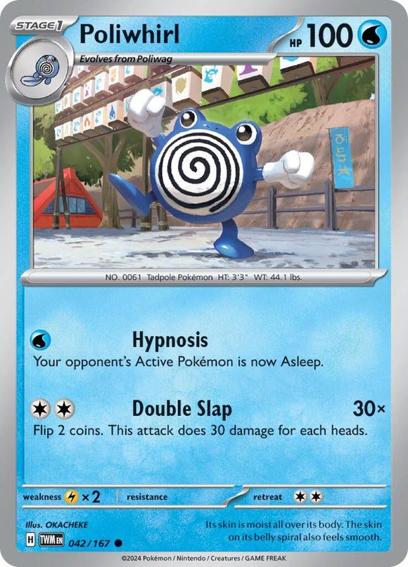 Poliwhirl [042/167] - (Twilight Masquerade) Reverse Holofoil